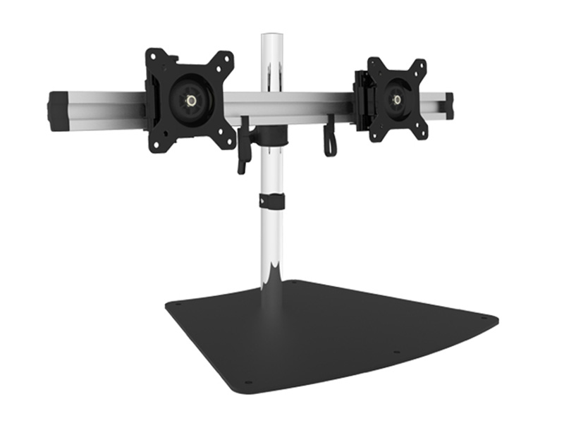 Visionmounts Aluminium Free Standing Dual Monitor Mount Supports Up Visionmounts Aluminium Free Standing Dual Monitor Mount Supports Up To 27 Vm Lcd Mp220s Ex