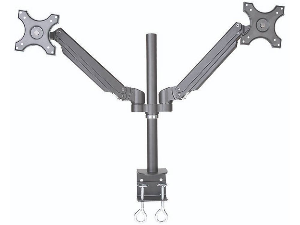 Speed GS351D Dual Monitor Gas Spring Mount 13" to 27" Monitors Fast Delivery Australia Wide