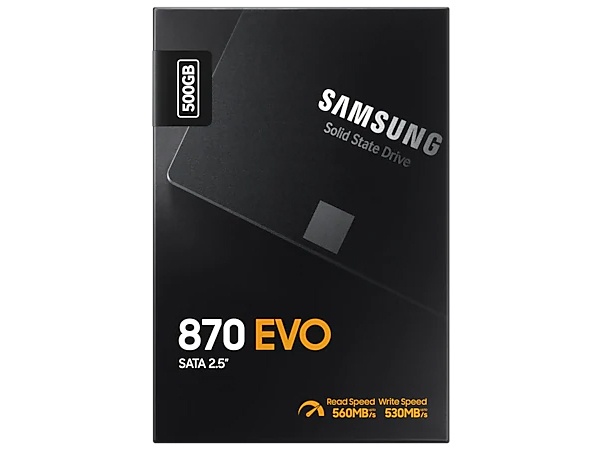 Samsung 870 EVO 500GB 2.5' Internal SSD (MZ-77E500BW) - Solid