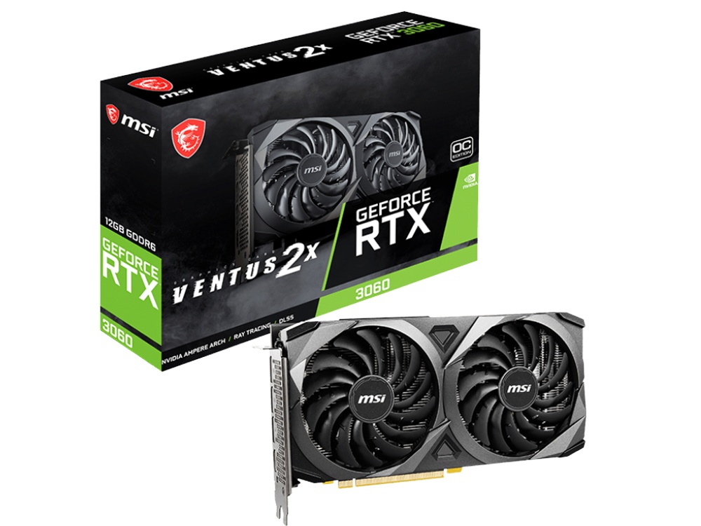 MSI GeForce RTX 3060 VENTUS 2X OC 12G LHR GDDR6 Graphics Card