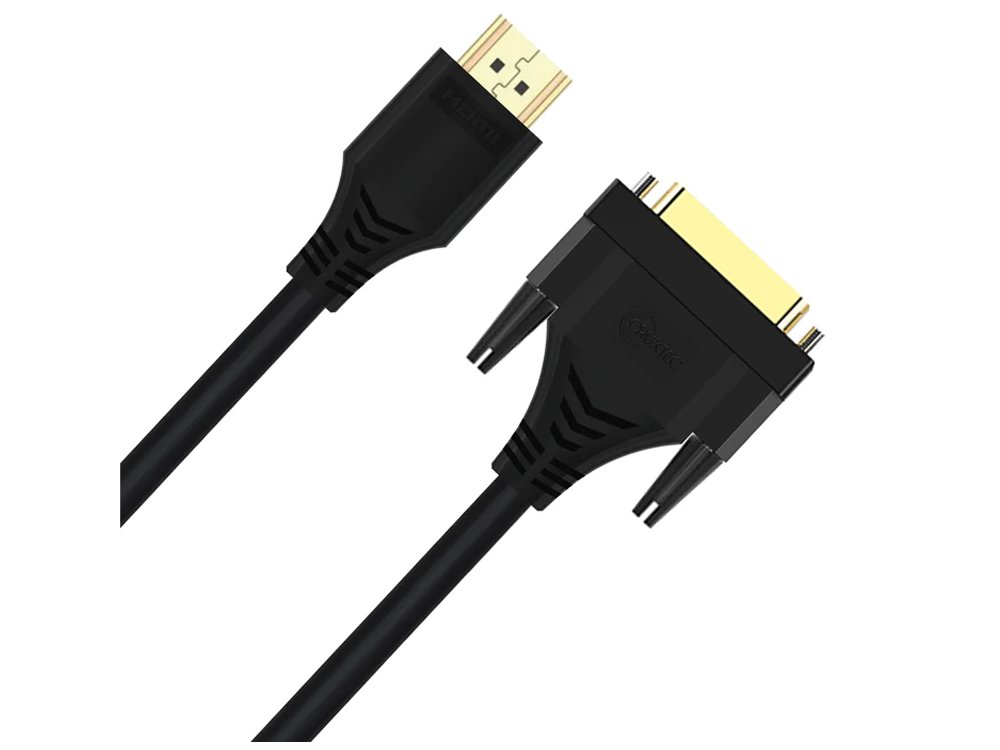 Cruxtec 2m HDMI to DVID Reversible Cable Monitor Cables & Adapters HTD4K02BK