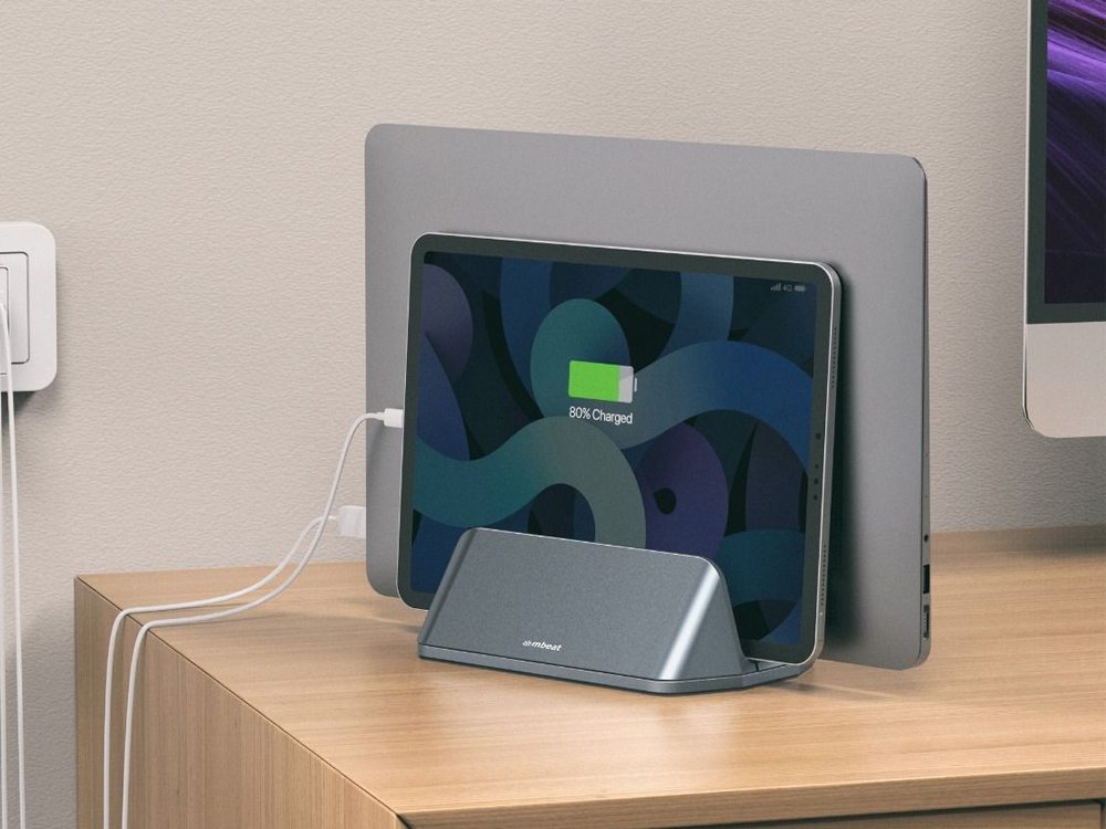 mBEAT Stage S5 Adjustable Dual Tablet, Laptop & MacBook Vertical Stand