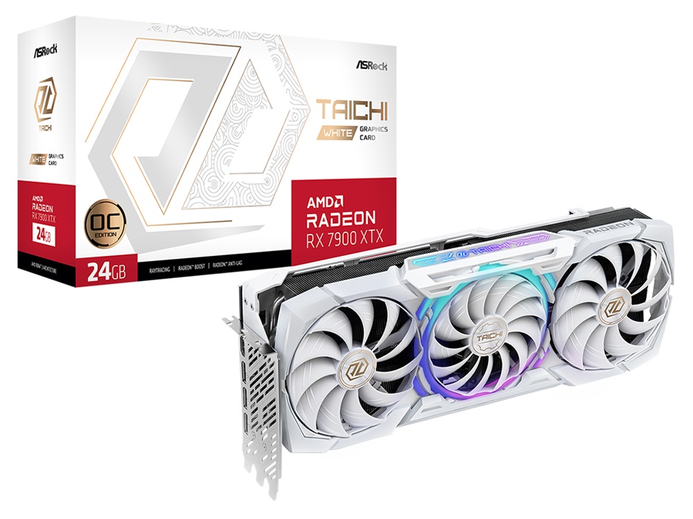 ASRock Radeon RX 7900 XTX Taichi White 24GB OC Graphics Card AMD