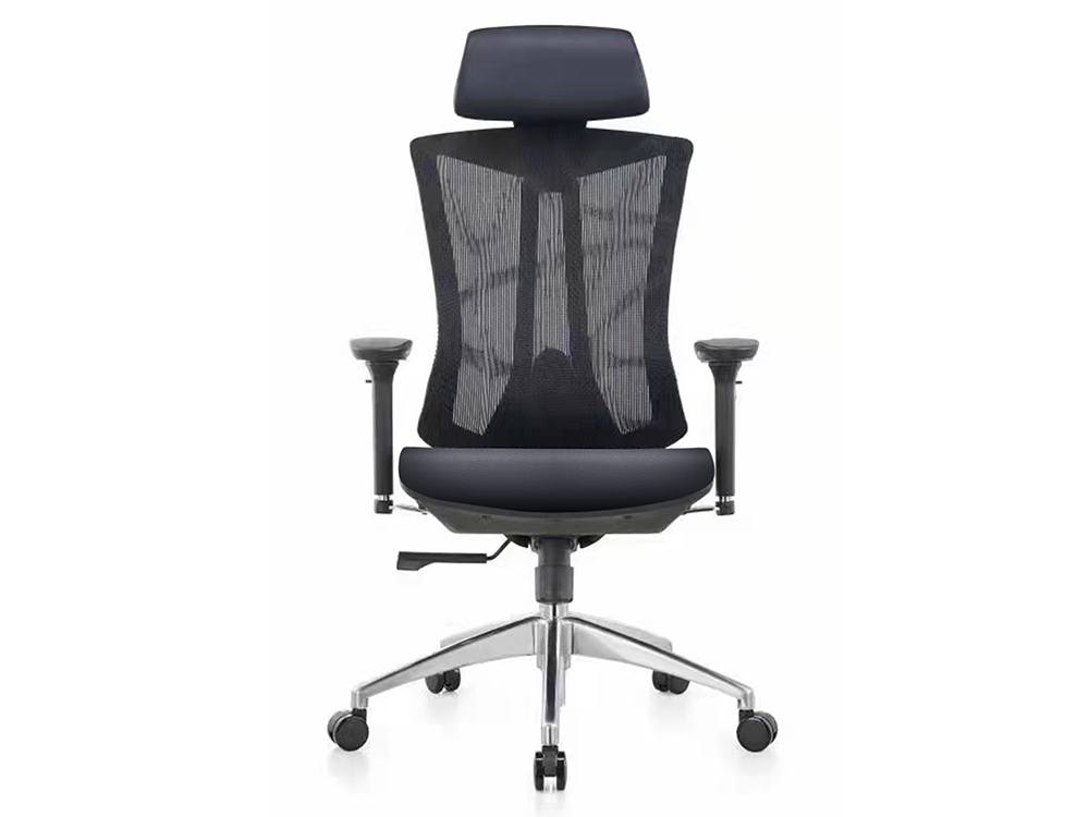 Pulse Ergonomic Leather 4D Armrest Chair with Headrest Black Home