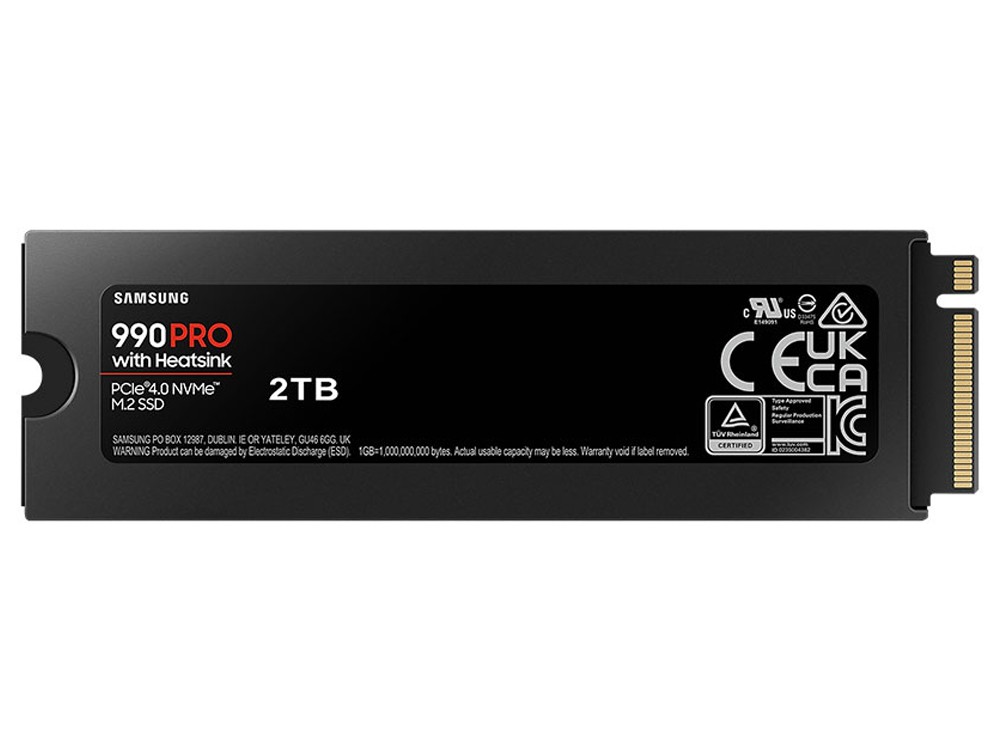 Samsung 990 PRO PCIe 4.0 2TB M.2 SSD with Heatsink | MZ-V9P2T0CW