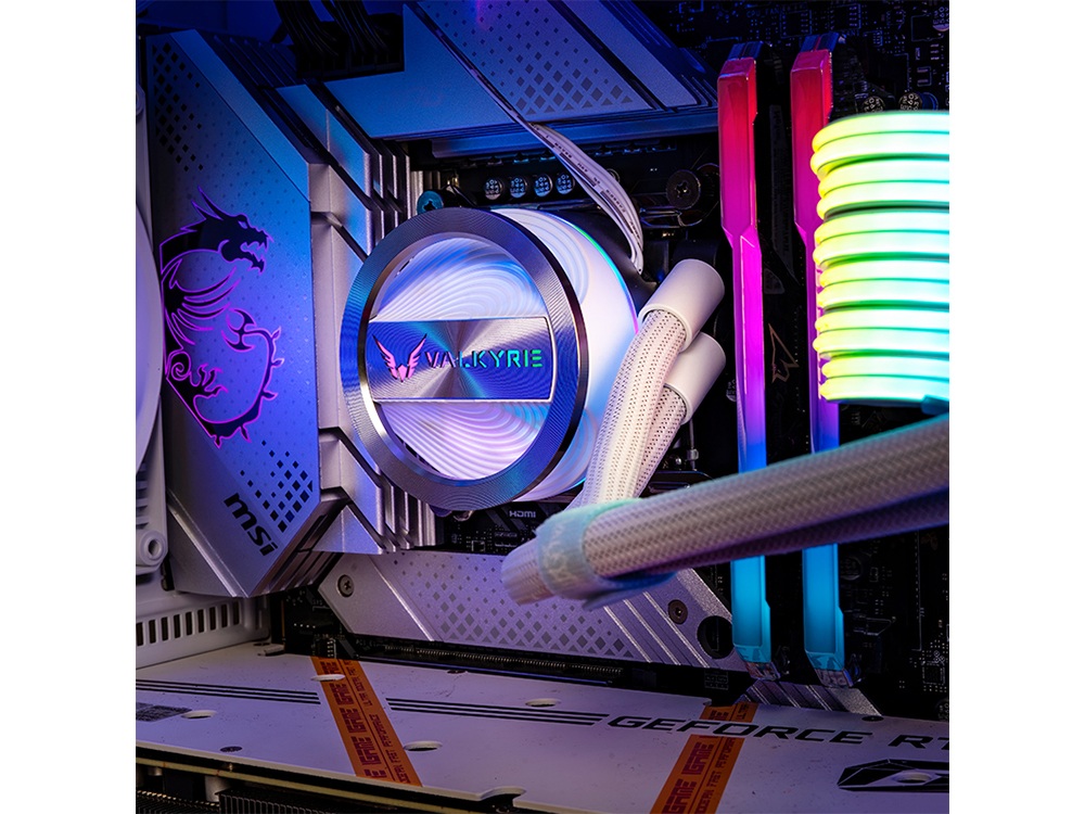 Valkyrie Dragonfang 360 GL360 Liquid CPU Cooler - White | Fast Delivery