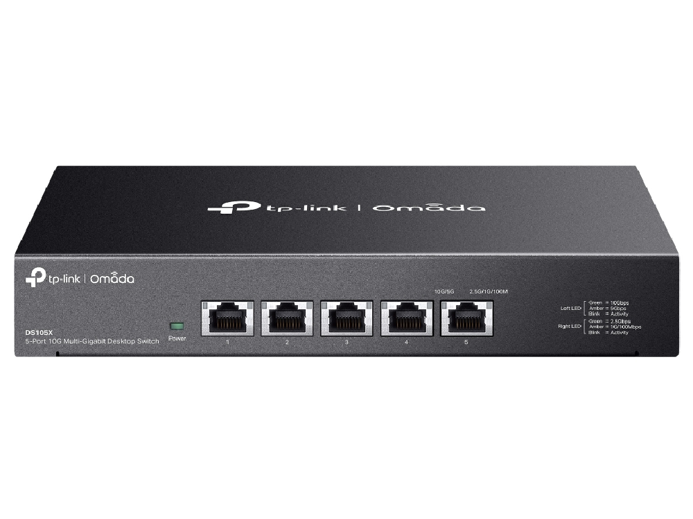 TP-Link DS105X Omada 5-Port 10G Multi-Gigabit Desktop Switch [DS105X]
