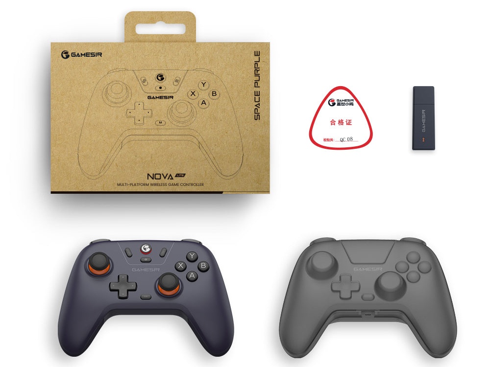 GameSir Nova Lite Space Purple controller - detail view