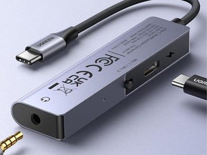 Usb Trrs To Headphone Adapter Ugreen Portable USB-C To TRRS AUX