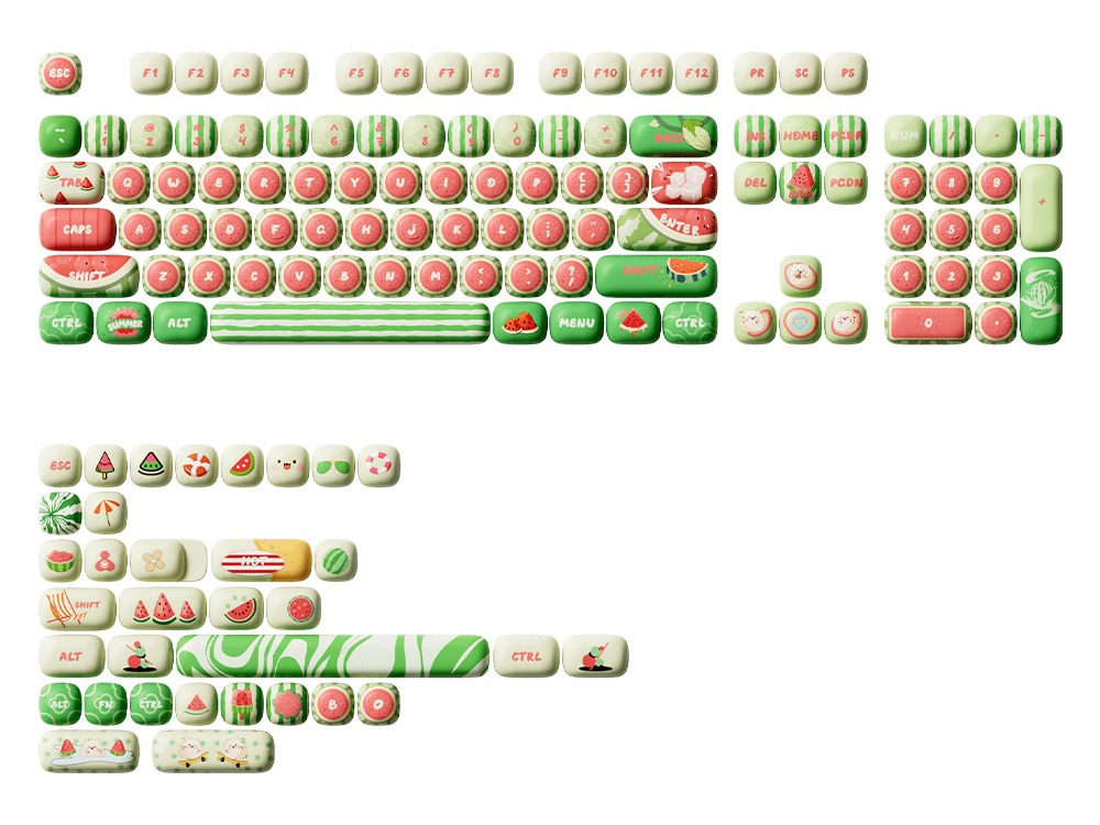 Akko Watermelon Keycap Set (138-key) [6925758630894]