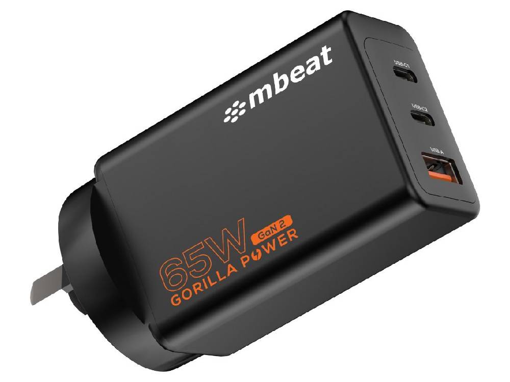 MBeat Gorilla Power PD 65W GaN II USB-C Charger [MB-PD65W2CA-K]