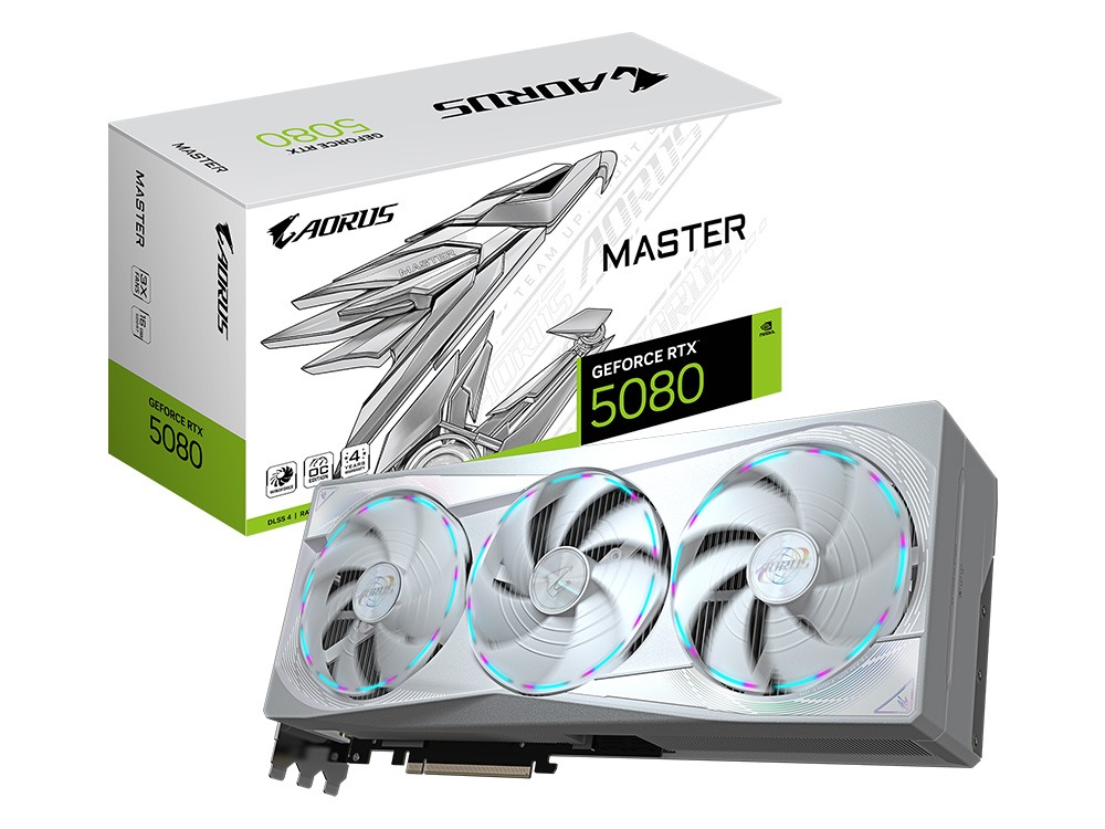 Gigabyte AORUS GeForce RTX 5080 Master Ice 16G Graphics Card