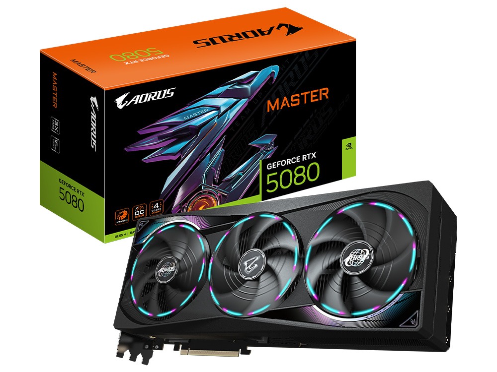 Gigabyte AORUS GeForce RTX 5080 Master 16G Graphics Card