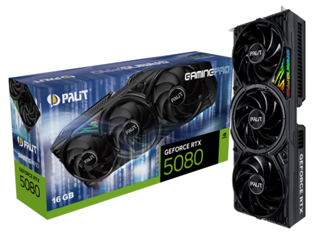Palit GamingPro GeForce RTX 5080 16GB GDDR7  Graphics Card