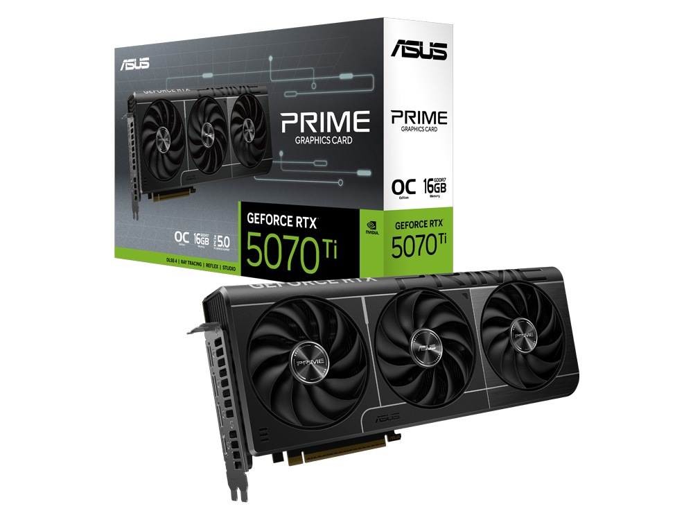 ASUS Prime GeForce RTX 5070 Ti 16GB GDDR7 OC Edition Graphics Card