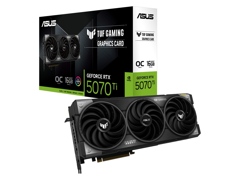 ASUS TUF GeForce RTX 5070 Ti 16GB GDDR7 OC Edition Graphics Card