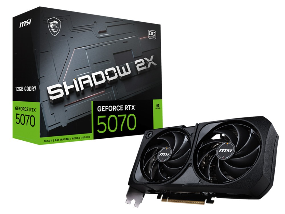 MSI GeForce RTX 5070 12G Shadow 2X OC Graphics Card