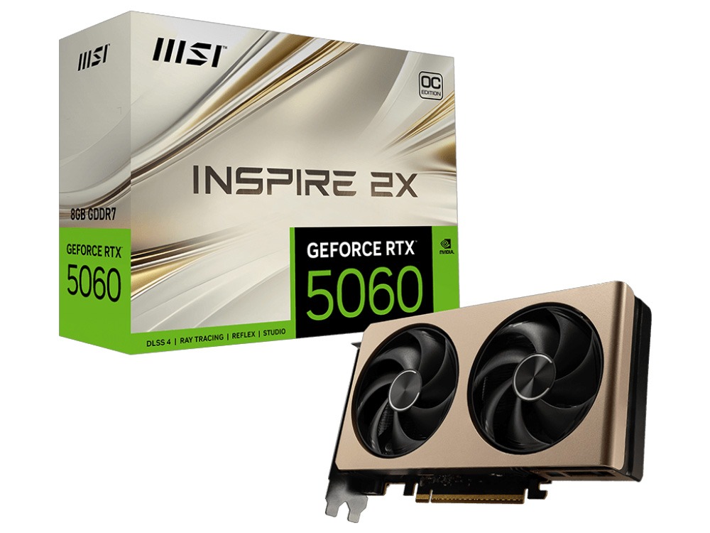 MSI GeForce RTX 5060 8G Inspire 2X OC Graphics Card