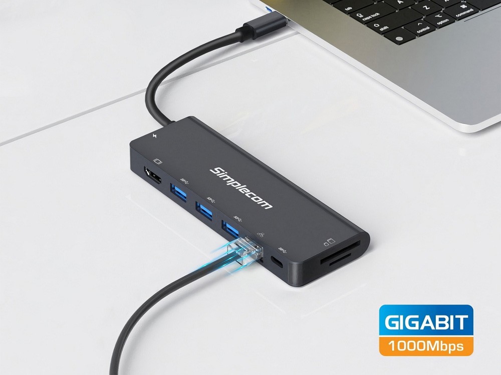 Simplecom CHT590 USB-C SuperSpeed 9-in-1 Multiport Docking Station [CHT590]