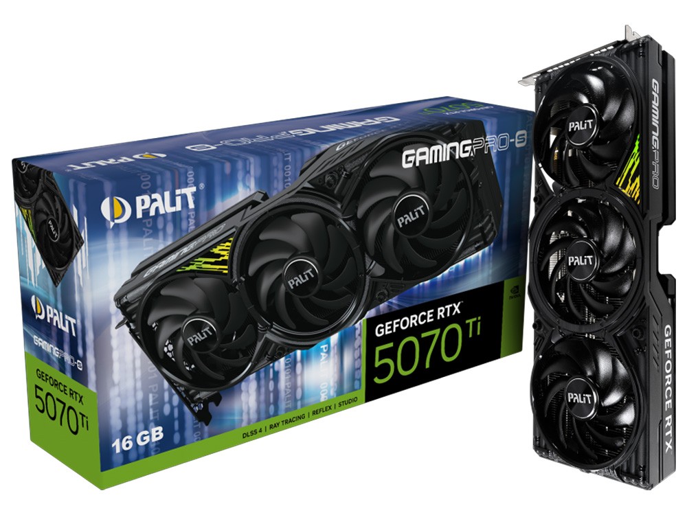 Palit GamingPro-S GeForce RTX 5070 Ti 16GB GDDR7 Graphics Card