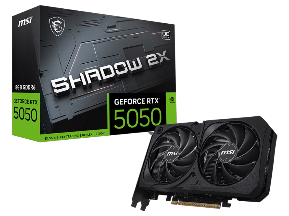 MSI GeForce RTX 5050 8G SHADOW 2X OC Graphics Card