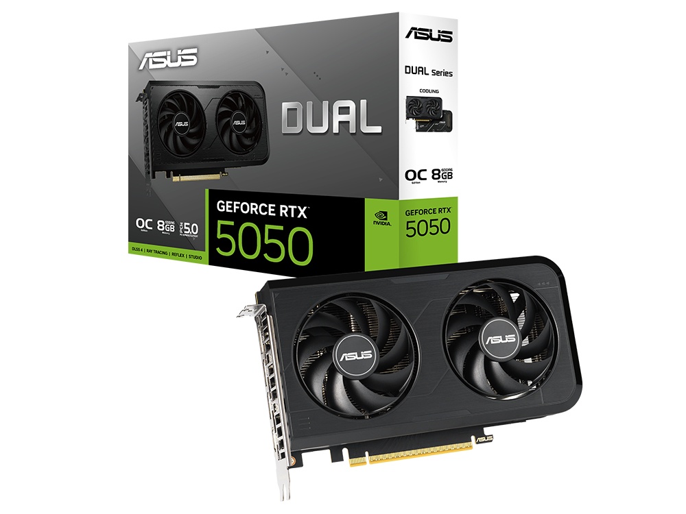 ASUS Dual GeForce RTX 5050 8GB OC Edition GDDR6 Graphics Card