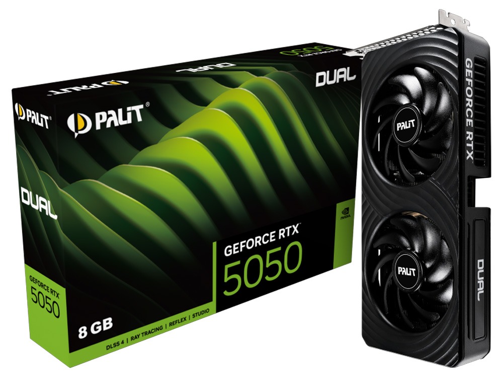Palit Dual GeForce RTX 5050 8GB GDDR6 Graphics Card