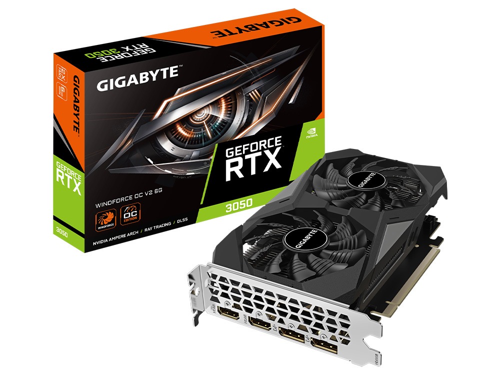 GIGABYTE GeForce RTX 3050 WINDFORCE OC V2 6G Graphics Card