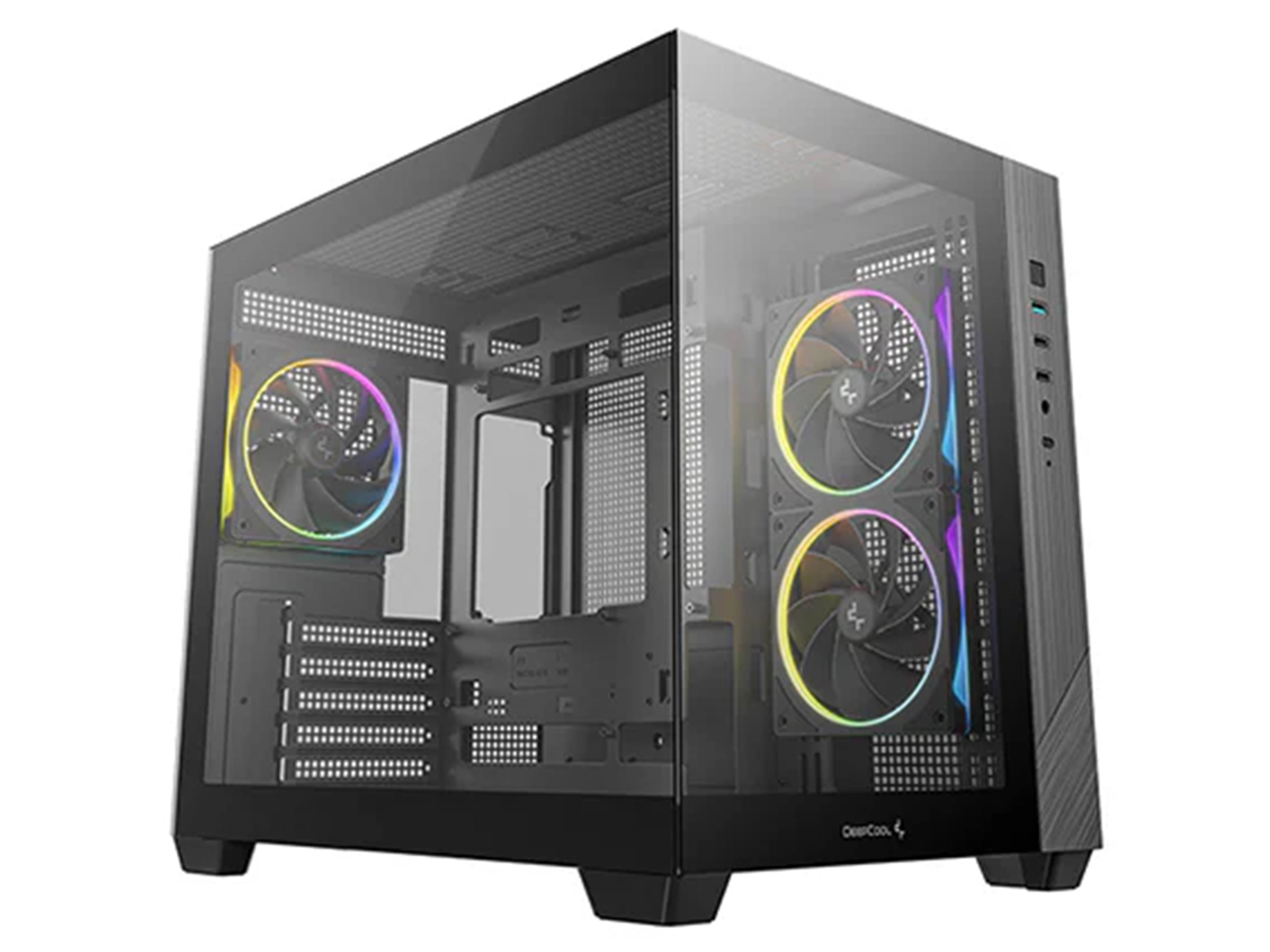 Deepcool CG330 Tempered Glass Micro-ATX Case - Black