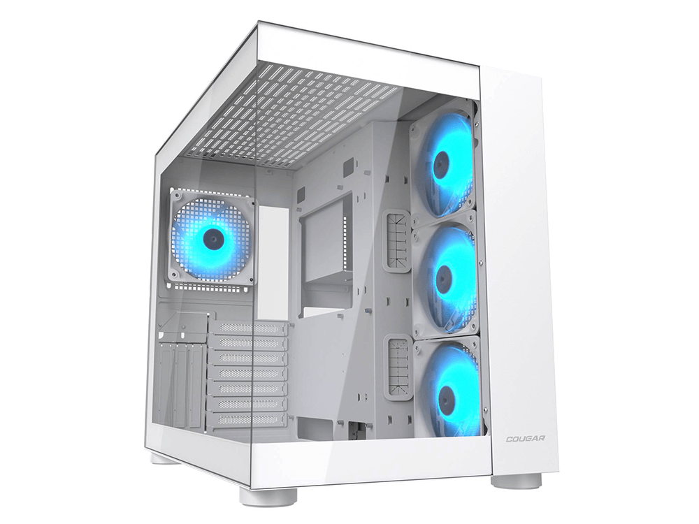 Cougar FV150 RGB Dual Chamber ATX Mid-Tower Case - White