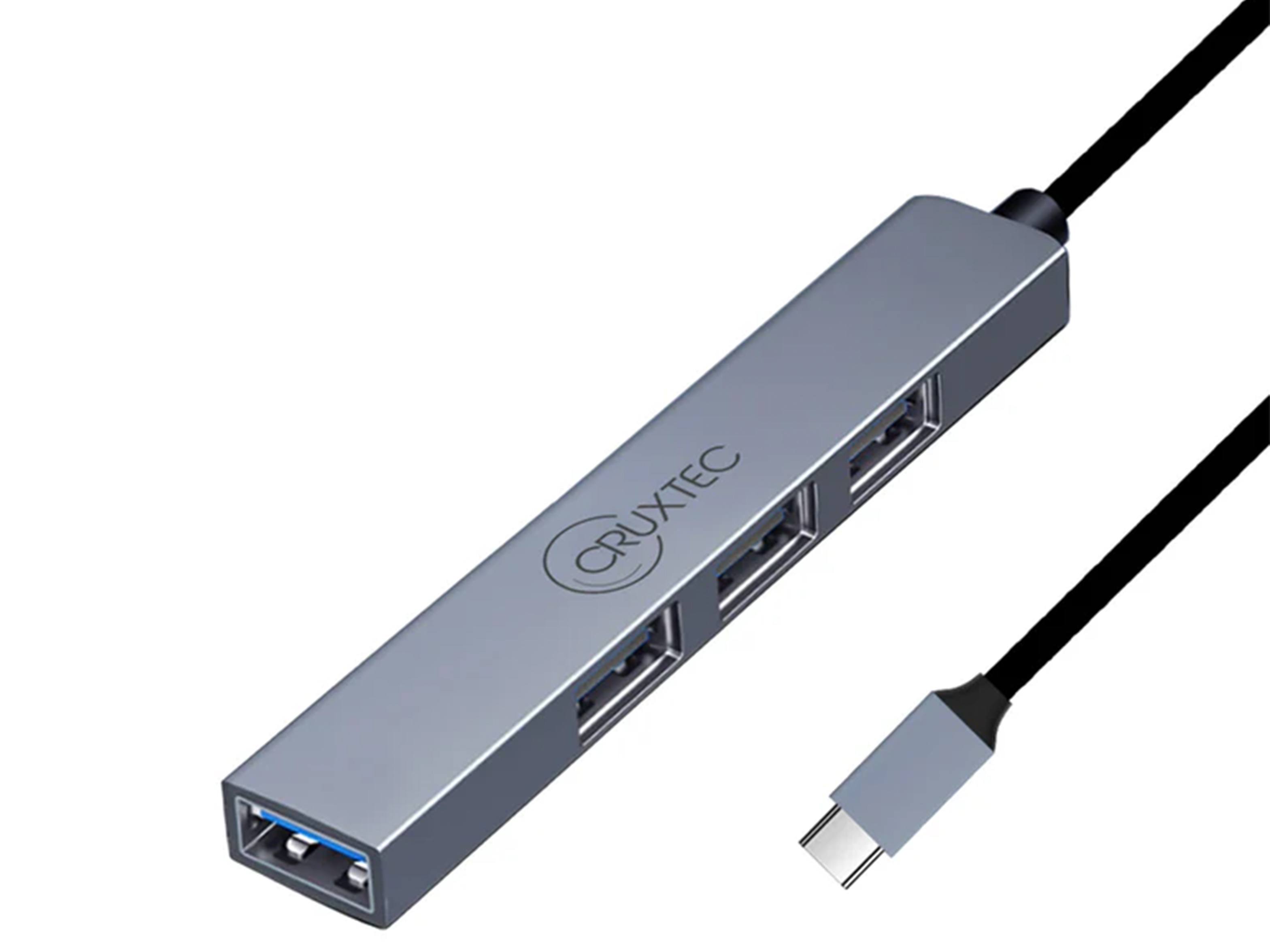 Cruxtec 4 Ports USB-C Hub