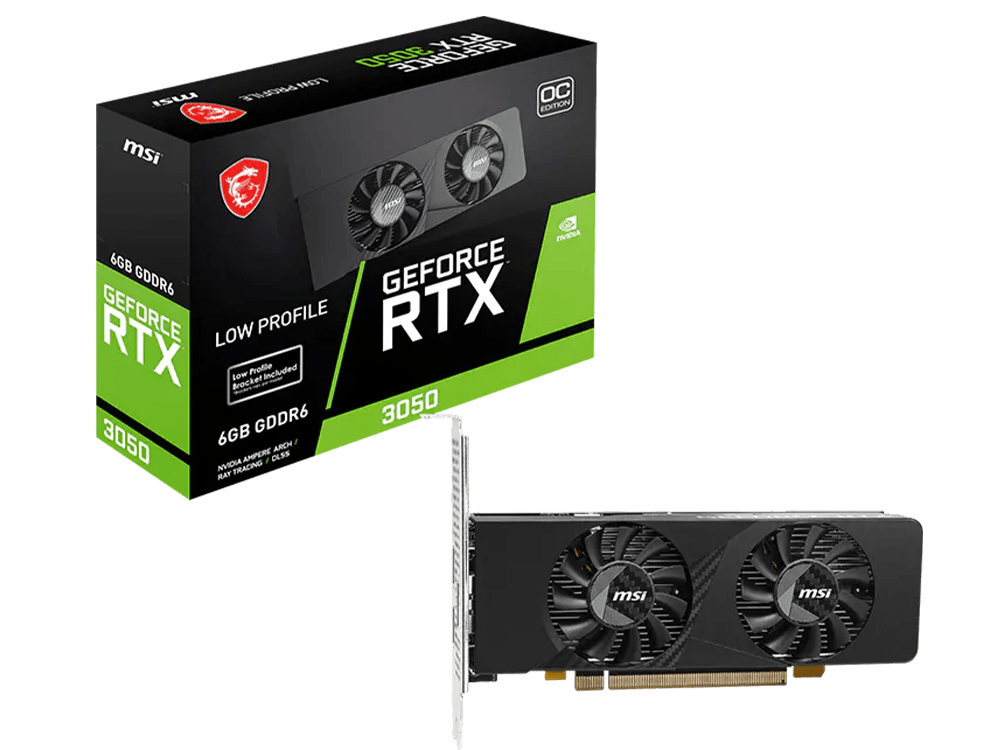 MSI GeForce RTX 3050 LP E 6G OC Graphics Card