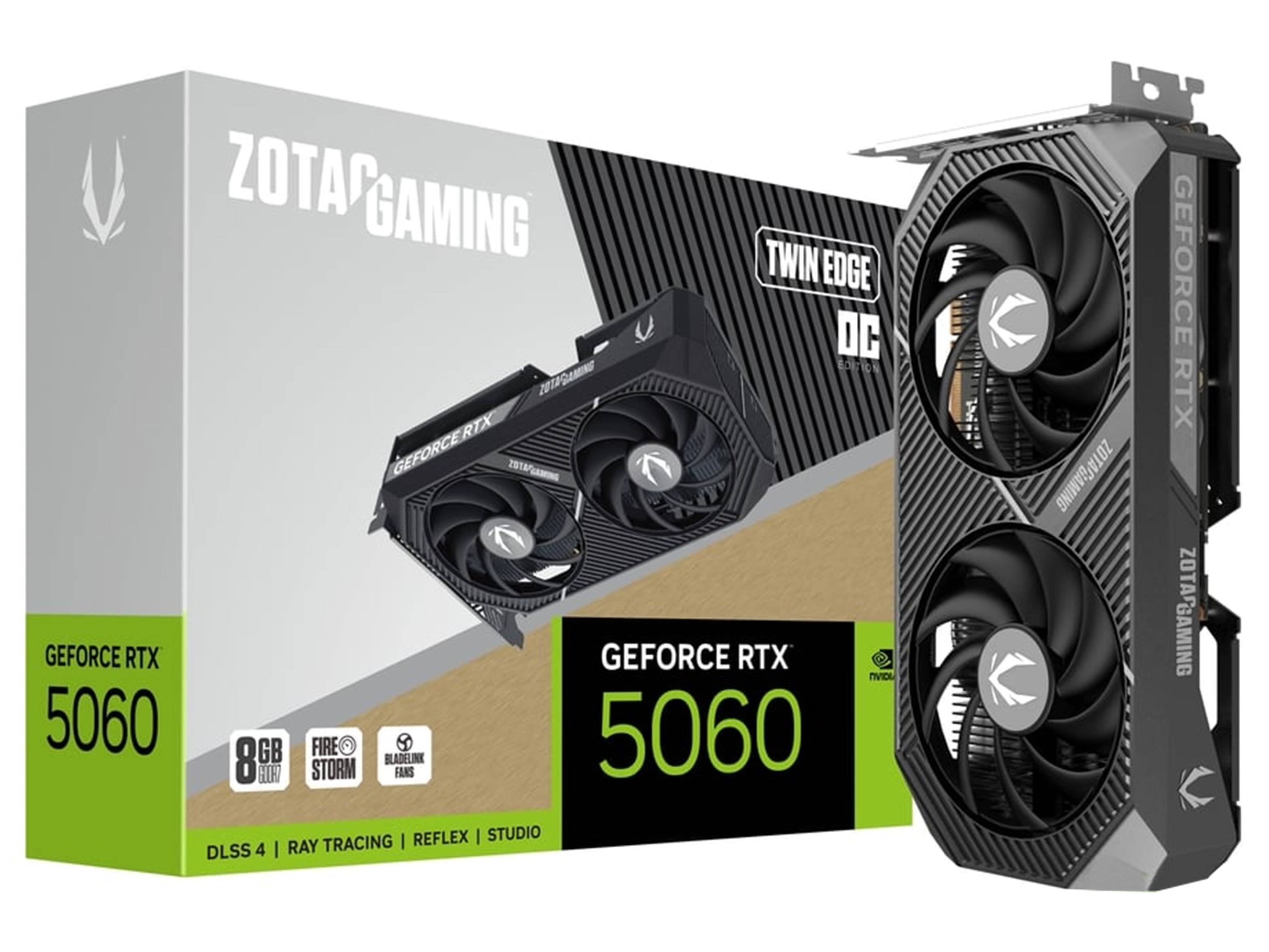 Zotac GeForce RTX 5060 8GB GDDR7 Twin Edge OC Graphics Card
