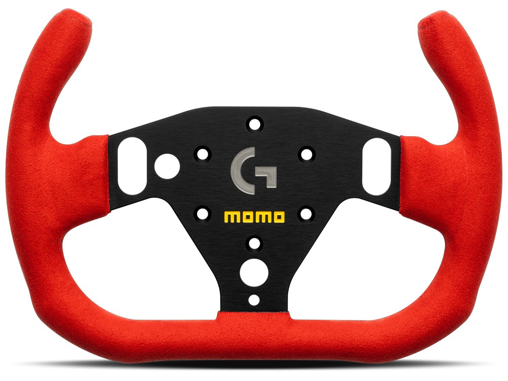 MOMO x Logitech G SIM GT-Racer 290 Microfibre 290mm Steering Wheel - Red