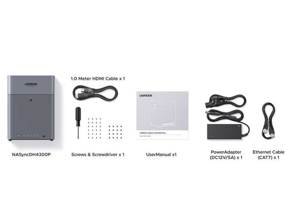 Ugreen NASync DH4300 Plus 8 Cores CPU 8GB RAM 4-Bay NAS [DH4300Plus]