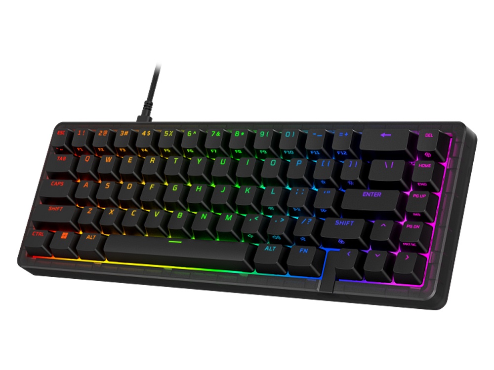 HyperX Origins 2 65 RGB Linear Red Switch Gaming Keyboard - Black