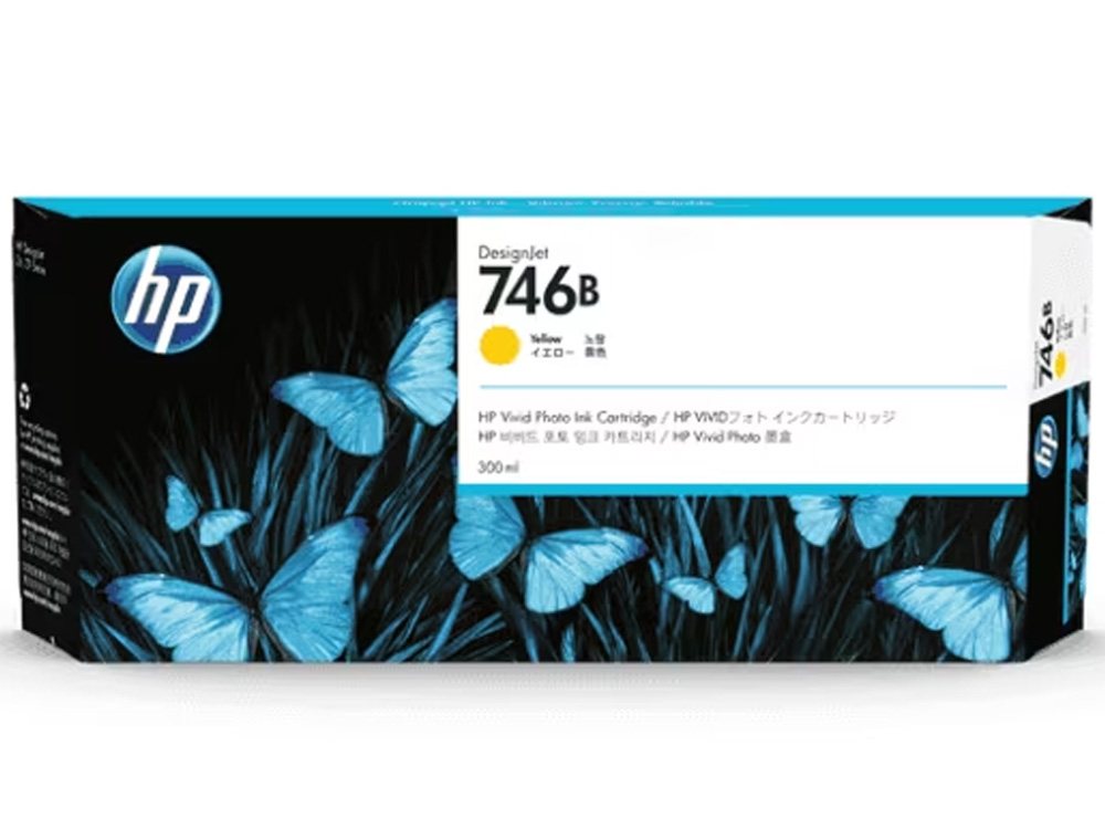 HP 746B 300-ml DesignJet Ink Cartridge - Yellow