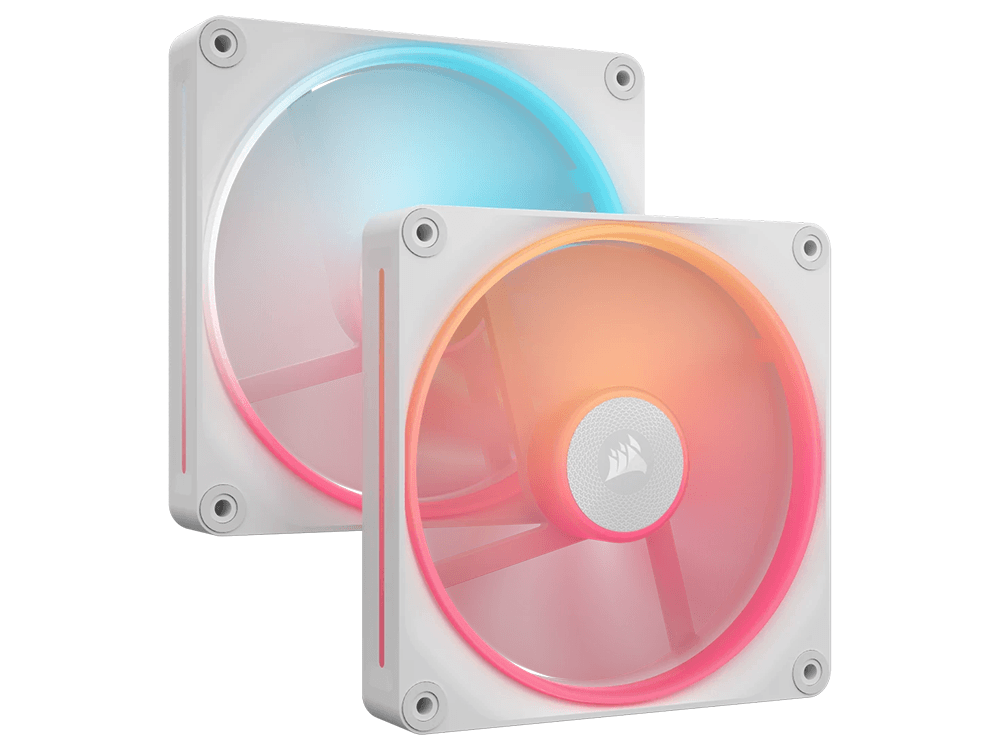 Corsair iCUE LINK LX140-R RGB 140mm PWM Reverse Fan - White (2-Pack)
