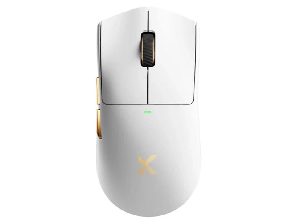 MCHOSE K7 Ultra PAW3950 42K DPI 8K Hz 59g Tri-Mode Wireless Gaming Mouse w/ Dock (White Gold)