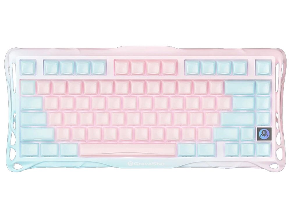 GravaStar Mercury K1 Lite Lumen Rose 75% Tri-Mode Wireless Mechanical Gaming Keyboard