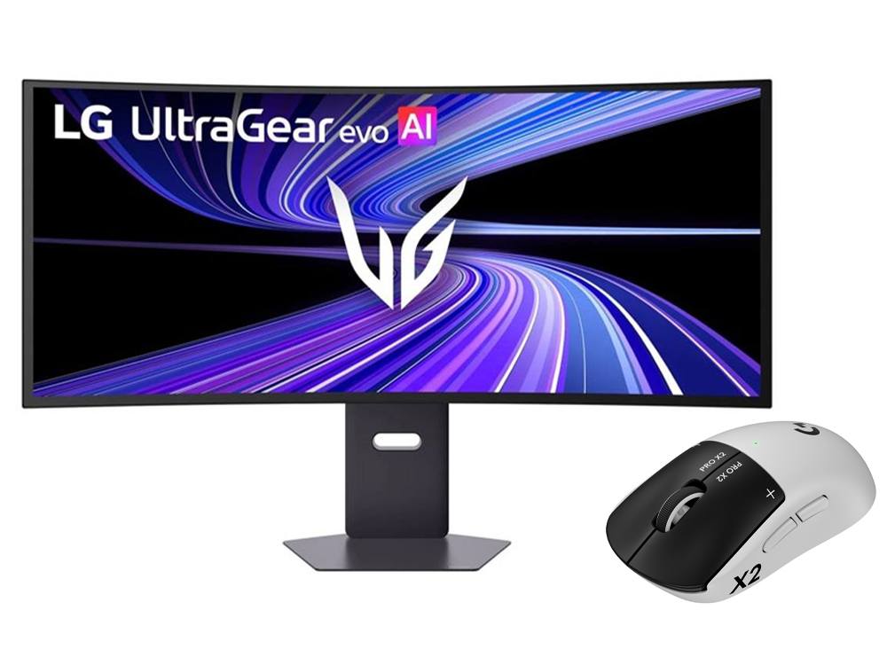 LG UltraGear evo GX9 39" 5K2K OLED Curved Gaming Monitor + Logitech G PRO X2 Wireless Mouse Bundle
