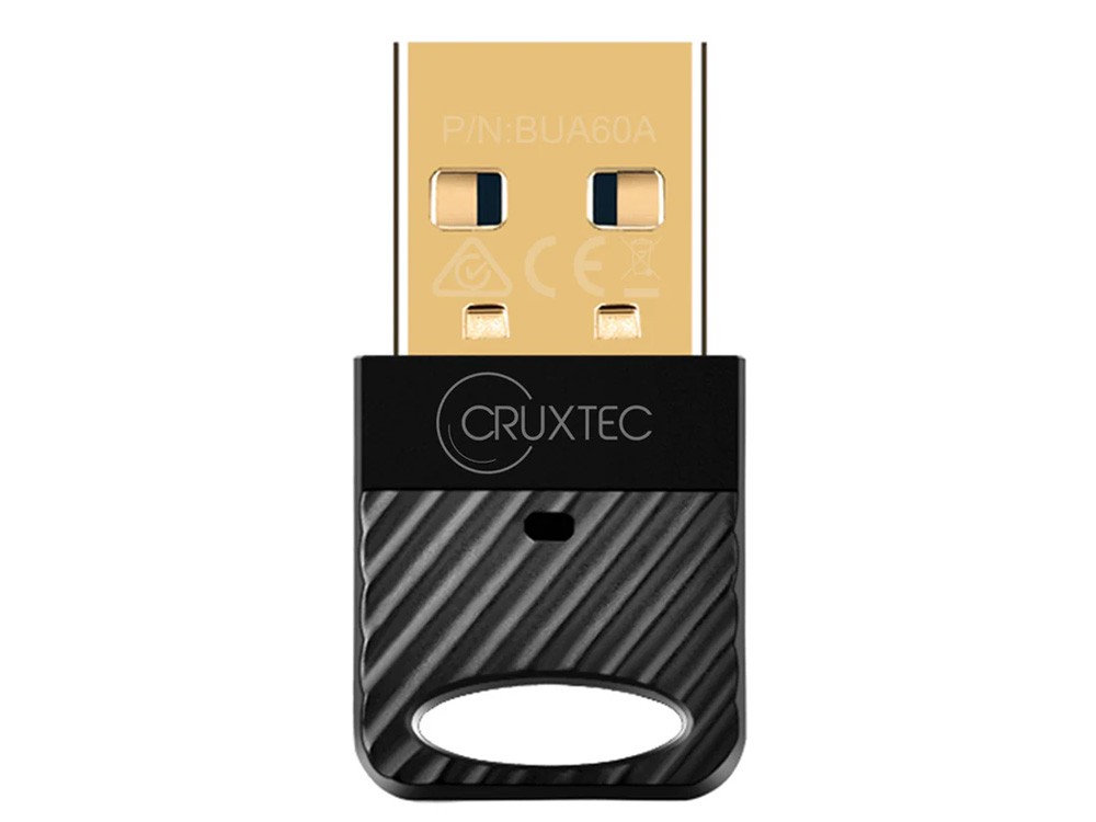 Cruxtec BUA-60A-BK Bluetooth 6.0 USB Type-A Adapter