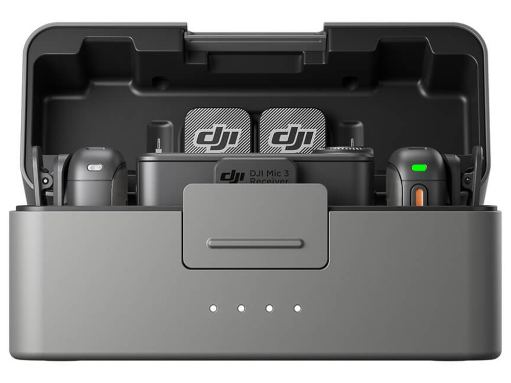 DJI Mic 3 2-Person Wireless Microphone System (2 TX + 1 RX + Charging Case)
