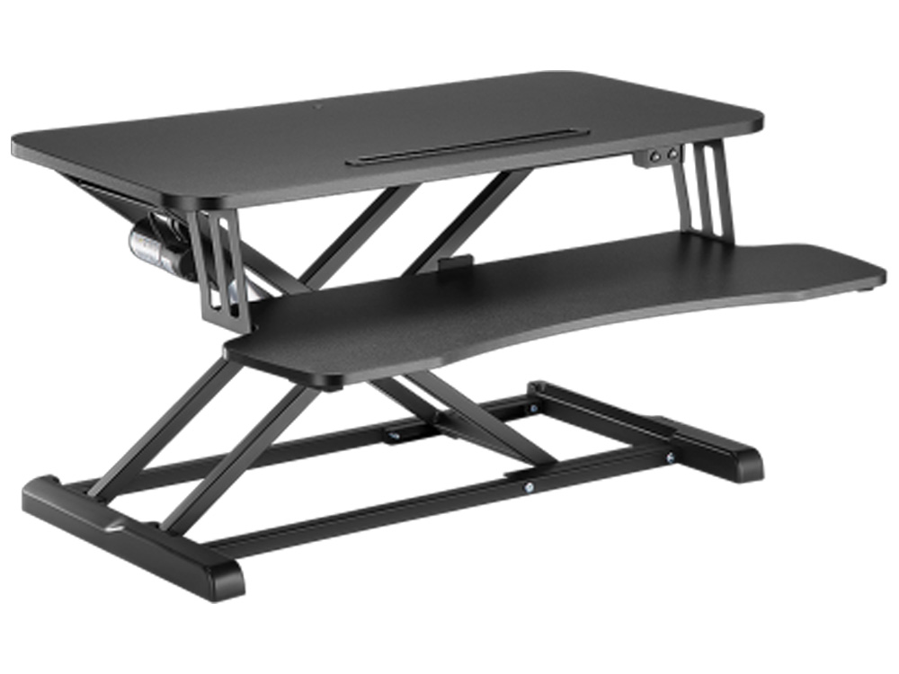 Brateck DWS15-01E Electric X-Lift Desk Converter 800x400mm 20kg Black