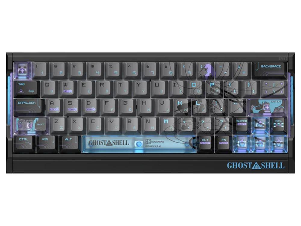 IQUNIX EV63 Hall Effect 8K RGB Wired Gaming Keyboard Ghost in the Shell Edition - Cyber Blue