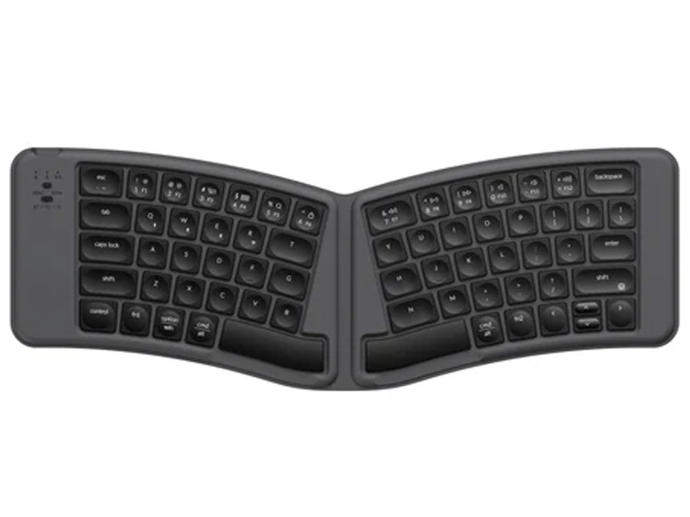 Keychron B11 Pro Ultra-Slim Wireless Foldable 65% Split-fold Alice Layout Keyboard - Space Gray