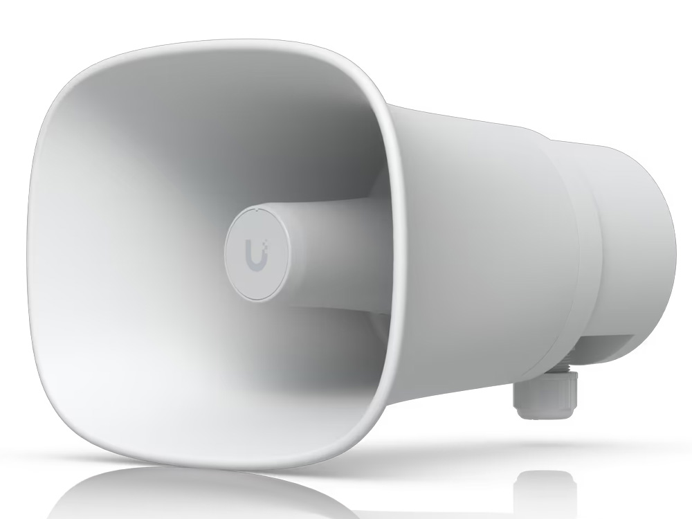 Ubiquiti UniFi Protect AI Horn Speaker White UP-AI-Horn-Speaker-W PoE+ 120dB IP66 Outdoor Speaker