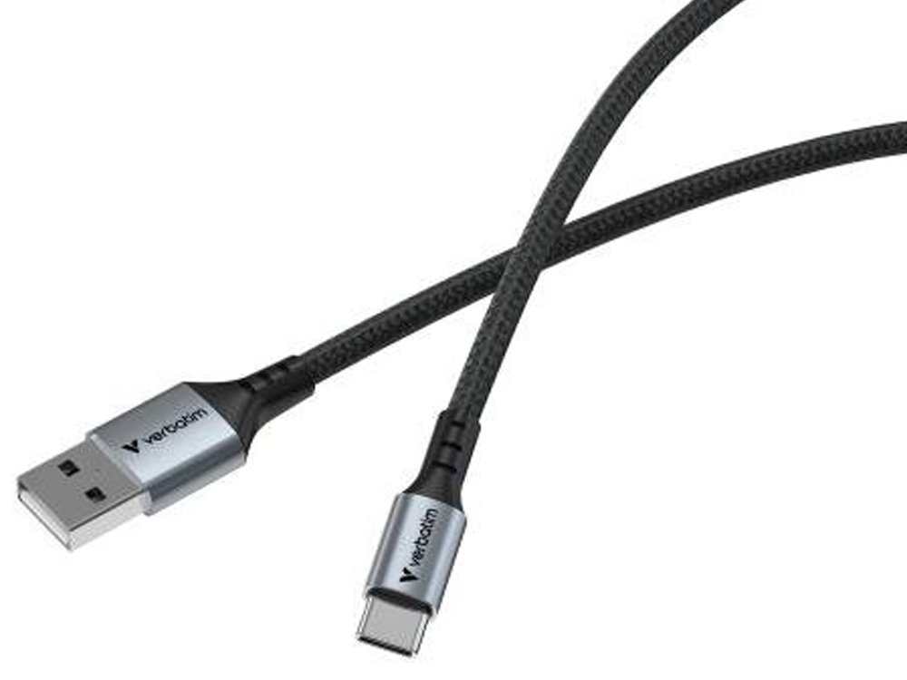 Verbatim Sync & Charge 120cm 18W USB-A to USB-C Braided Cable