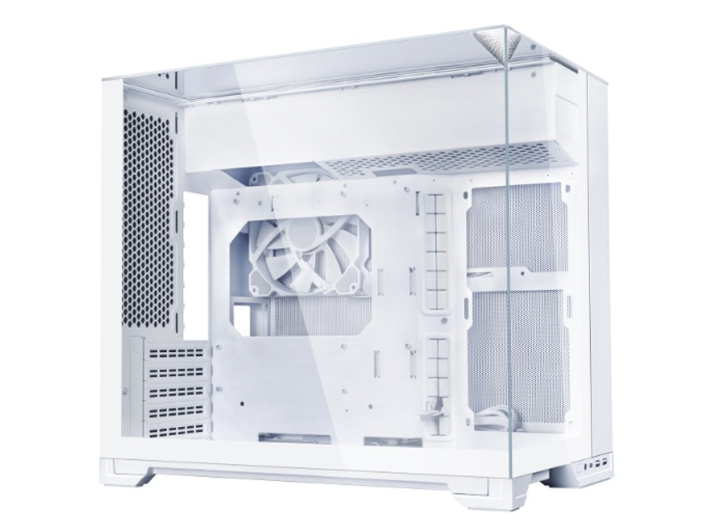 Lian Li O11 Vision-M Compact Tempered Glass Dual-Chamber Micro-ATX Case - White