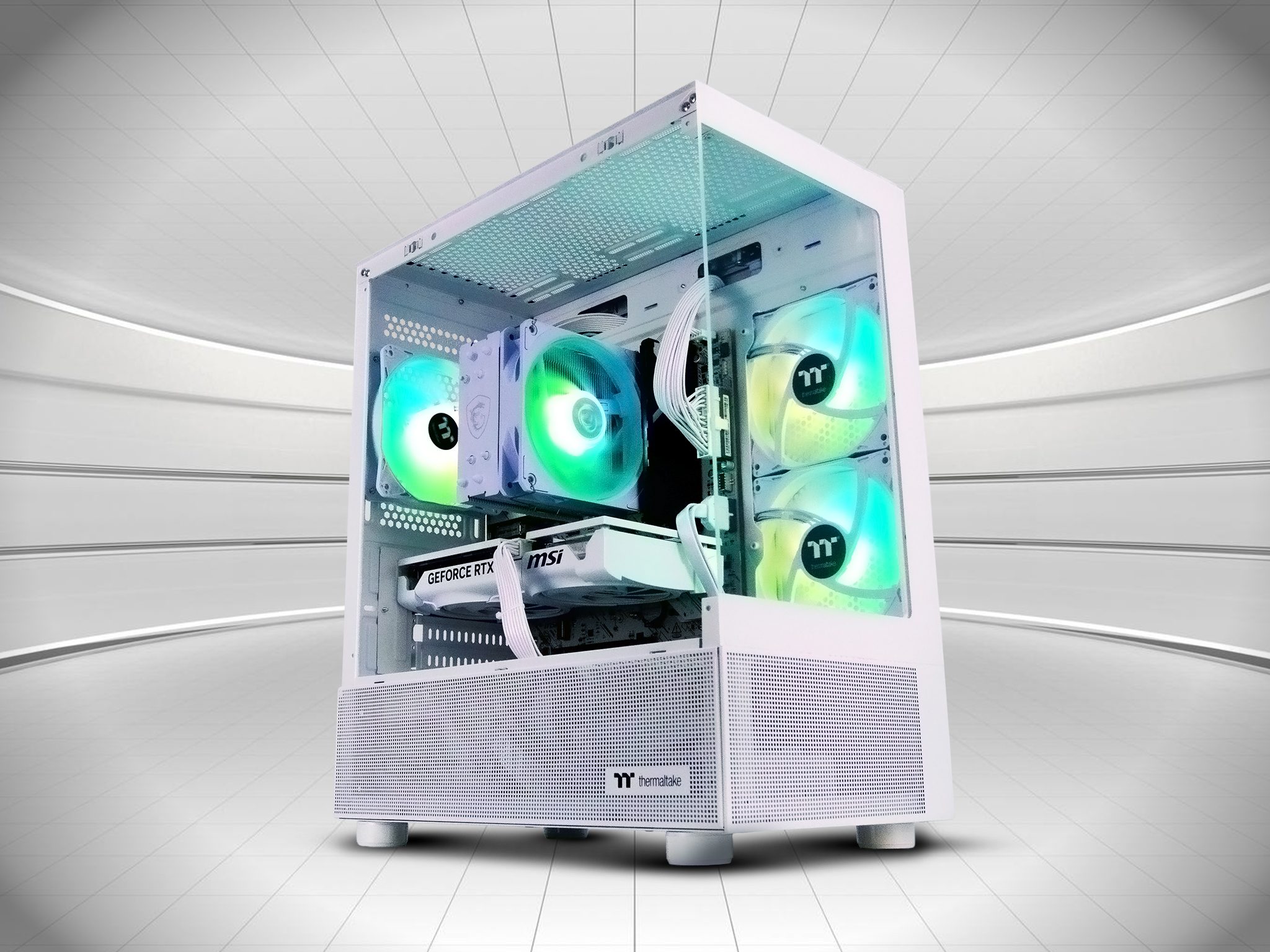 Centre Com Forge White V2 Ryzen 7 8700F RTX 5060 Ti Gaming PC with Windows 11